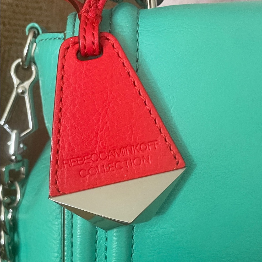 Rebecca minkoff collection Aqua Crossbody Bag with Chain Strap - Picture 9 of 10